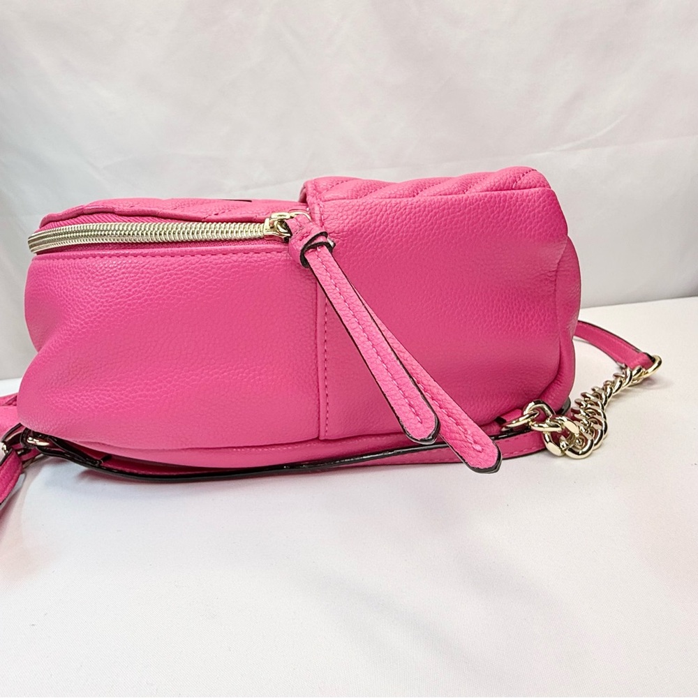 Victoria's Secret Vibrant Pink Quilted Backpack NWOT - Picture 8 of 16